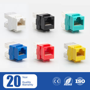 Conector Keystone <span class=keywords><strong>RJ45</strong></span> Cat 5e Cat 6 Cat 6a, Conector Modular Ethernet <span class=keywords><strong>RJ45</strong></span> UTP de 180 Grados, Conector Keystone Cat5e Cat6 Cat6a - Product Image 2