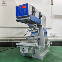 Máquina de tampografía barata de precio bajo, Robot de rodillo de escritorio de 1 Color, impresora automática de almohadilla de tanque para auriculares, suela de zapato, guante de talón