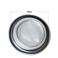 Boîte en aluminium ronde argentée de 30 mm de diamètre avec couvercle facile à décoller, emballage alimentaire en métal de qualité alimentaire pour poudre de café, crème