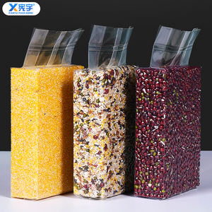 Clair thermoscellé brique de riz PA PE sac sous vide 1kg 5kg 10g emballage réutilisable de qualité alimentaire congelé pour céréales de soja à grains secs - Product Image 2