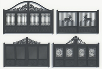 Dernière porte principale en acier forgé pour maison moderne Conceptions élégantes de porte principale de temple en fer forgé Conception de porte principale Décorative