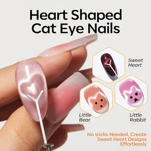 Juego de 6 Herramientas Magnéticas para Uñas Ojo de Gato, Imanes para Uñas Francesas con Forma de Corazón, Herramientas Magnéticas para Esmalte de Uñas Ojo de Gato, Herramientas de Manicura - Product Image 5