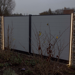 سياج خفيف من ألواح السياج مع تركيب سهل سياج خصوصية WPC من الألومنيوم المعدني - Product Image 5