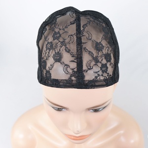 Topi Wig Setengah Kepala dengan Tali Serut 3/4 untuk Pembuatan Wig - Product Image 2