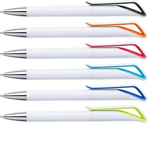 Penna geometrica in ABS, merchandising personalizzato - Product Image 1