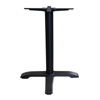 Piétement de table commercial en fonte, base de table stable en métal avec support croisé pour bars, hôtels, espaces de restauration intérieurs et extérieurs