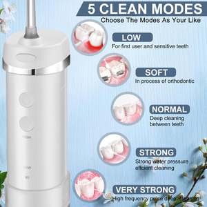 H2ofloss 2023 Hot-selling Mini Usb ricaricabile irrigatore orale per il viaggio ricaricabile interdentale acqua Flosser per la pulizia dei denti - Product Image 2