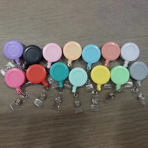 Economic Plastic Retractable Badge Reel UV Printed ID Card Name Badge Holder Conference Key Reel Roller Clip - Product Image 5