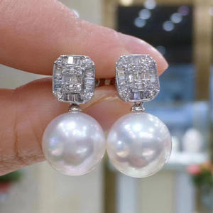 Ensemble d'accessoires en argent S925 pour la création de bijoux, support vide pour pendentif diamant unique, boucle d'oreille pour bijoux en argent, boucles d'oreilles diamant tendance - Product Image 1