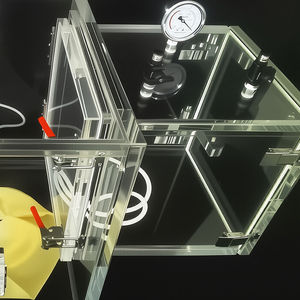 Caja de Guantes Personalizada con Cámara de Vacío, Caja de Vacío de Gas Inerte Acrílica para Laboratorio, Caja de Guantes Anaeróbica - Product Image 3