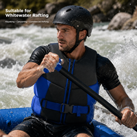 Gilet de sauvetage pour rafting en eaux vives 150N, tissu robuste 600D, PFD commercial pour kayak, canyoning, sauvetage aquatique