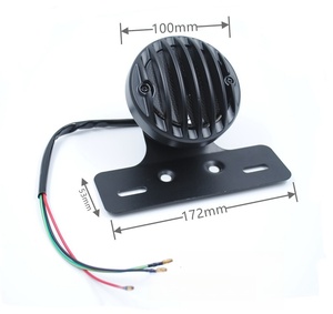 Motorcycle LED Tail <b>Light</b> with Bracket Motorcycle Tail <b>Lights</b> Metal Grille Tail <b>Light</b> Suitable for Harley - Product Image 6