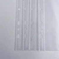 Protège-cartes photo ultra-transparents à 1 pochette pour classeur A5 à 6 anneaux, pages photo double face à chargement par le haut