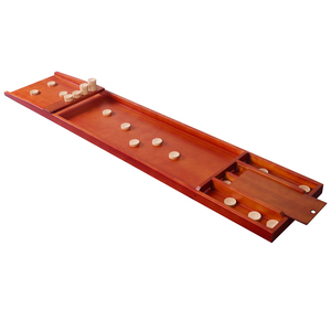 Torpsports Shuffleboard Holandés - Tablero de Haya Teñida de Tamaño Completo con Discos Cóncavos Sjoelen TSP-6218 - Product Image 3