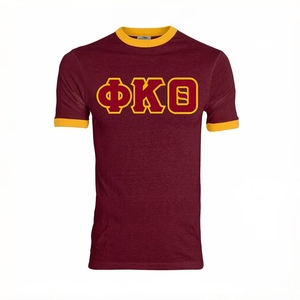 T-Shirt Personalizzabile Morbida per Uso Quotidiano con Logo a Lettere Greche Phi Kappa Theta, Abbigliamento Sportivo Casual - Product Image 2