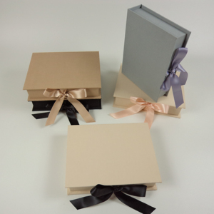 Chất lượng cao bông và vải lanh Bìa album ảnh hộp với matboard khung - Product Image 1