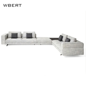 Wbert โซฟานางสนมแบบเรียบง่ายสไตล์อิตาลีผ้านอร์ดิกทันสมัยแถวตรงถอดออกได้ห้องนั่งเล่นซักได้ - Product Image 1