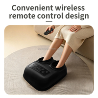 Alat Pijat Kaki Spa Rumahan Shiatsu dengan Pijatan Mendalam, Panas, dan Kompresi, Relaksasi Kaki Lelah Setelah Bekerja, Remote Control, Auto-Off