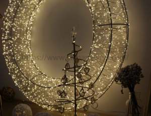 Grande Lumière LED Moderne 2650 Pièces en Métal, Guirlande Lumineuse Blanche, Décoration <span class=keywords><strong>de</strong></span> Village Illuminé, Rideau LED en Fil <span class=keywords><strong>de</strong></span> Cuivre pour Décor <span class=keywords><strong>de</strong></span> Porte <span class=keywords><strong>de</strong></span> Noël - Product Image 5