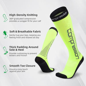 Calcetines de compresión para correr de rendimiento personalizado, calcetines médicos de compresión deportiva de alta calidad para venas varicosas - Product Image 2