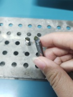 Pisau Frais Berujung Bulat Berlian Kristal Tunggal MCD Diameter Shank 6mm 1 Mata Pisau Kustomisasi ODM OEM Emas Perak Tembaga