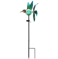 2027 Zhongpin Grand moulin à vent cinétique moderne en métal pour décoration extérieure de patio et de jardin, à sublimation, pour Noël