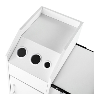 Tốt Nhất Bán Hiện Đại Trắng Làm Tóc Giỏ Hàng Với 4 Có Thể Khóa Lăn Bánh Xe Spa Salon Lưu Trữ Xe Đẩy Cho Phòng Ngủ Siêu Thị Sử Dụng - Product Image 6