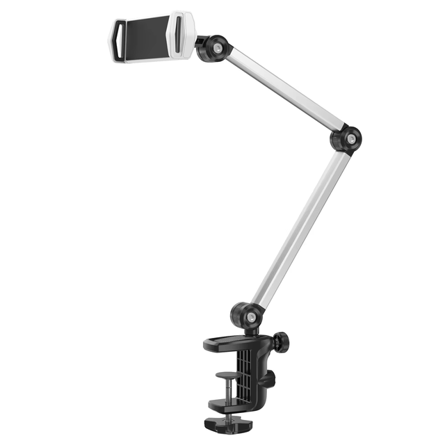 Mechanical Arm Lazy Tablet Stand Rotatable Angle Adjustable Desk-clamp Phone Holder for Bed Desk