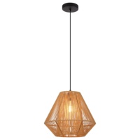 Lampe suspendue en corde de chanvre élégante et minimaliste 2026 pour salle à manger, lampe suspendue LED rétro moderne, lampe suspendue pour restaurant
