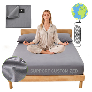 Lenzuola con Cavo di Messa a Terra in Tessuto Schermante EMF 15% Argento EU Tutte le Taglie Anti-Fatica con Certificazione OEKO - Product Image 1