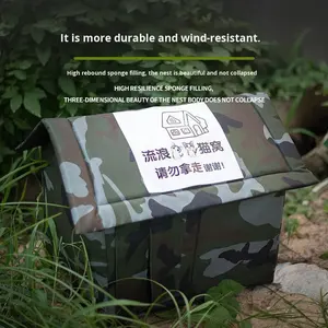 כל העונה עמיד למים גשם עמיד למים בחורף חם סגור כלבים כלבים בית תועה - Product Image 2