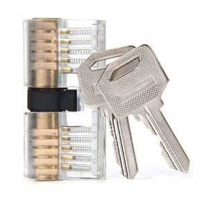 Choisissez <span class=keywords><strong>L</strong></span>'<span class=keywords><strong>intérieur</strong></span> Cadenas Transparent Pics Outils pour Serrurier Pratique Formation Clé Cuivre - Product Image 3