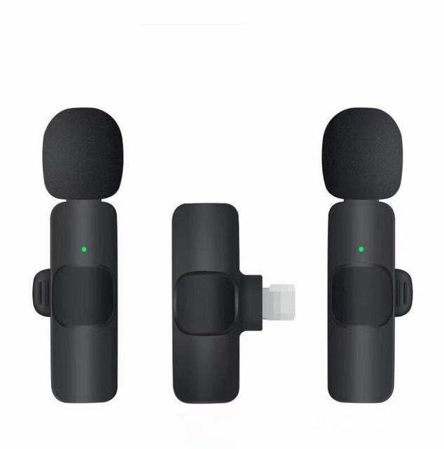 K9 Wireless Microphone Portable Lapel Mic Wireless Noise Reduction Professional Podcast for Iphone Android Live Game