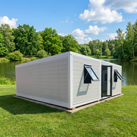 Maison préfabriquée de luxe pliable de 20 pieds, villa modulaire extensible, maison australienne type Granny House de 1 à 3 chambres