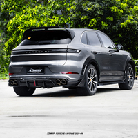 Diffuseur de pare-chocs arrière en fibre de carbone sèche pour Porsche Cayenne 24-On 9YB 9Y0.2, kits de carrosserie automobile, pièces de modification, style CMST