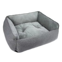Coussin pour chien lavable, écologique, respirant, en tissu polaire corail solide, confortable, rectangulaire, pour chiens et chats, grandes, moyennes et petites tailles
