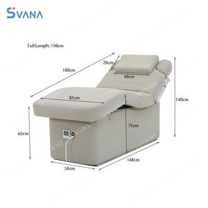 Tables de massage en bois de salon de beauté de lit cosmétique réglable professionnel avec le trou - Product Image 2