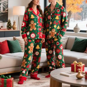 HUOYOUNG Custom Winter Christmas <strong>Pyjama</strong> Unisex Sleepwear Couple Style Cotton <strong>Family</strong> Matching Christmas Pajama <strong>Set</strong> <strong>for</strong> Women - Product Image 3