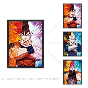 Póster Lenticular 3D Personalizado al por Mayor, Dragon Ball <span class=keywords><strong>Goku</strong></span> One Piece Spiderman Messi Ronaldo, Póster de Anime 3D - Product Image 2