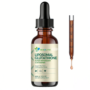 Suplemento Blanqueador de Piel Antienvejecimiento <span class=keywords><strong>con</strong></span> Glutatión Liposomal de 1500 mg, Marca Privada OEM, Gotas Líquidas Orales para Adultos - Product Image 2