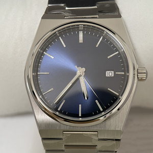 Montre à quartz pour homme avec bracelet en acier intégré, boîtier tonneau, verre saphir, étanche, cadran lumineux, montre sport - Product Image 2