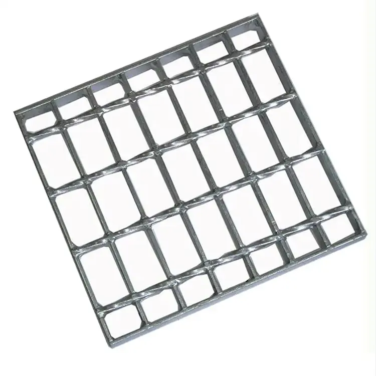 Surface plane 50mm 60mm maille pas presse soudage grilles en acier galvanisé à chaud