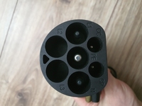 Adaptor Pengisi Daya EV 32A 22KW untuk Konektor Kendaraan Listrik GBT ke Tipe 2, Hitam Tembaga, Barang Kustom