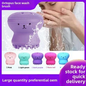 Cepillo de Silicona de Doble Cabeza con Diseño de Pulpo y Medusa para Limpieza Facial, Masaje y Eliminación de Puntos Negros - Product Image 2