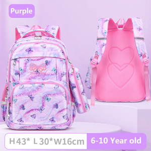 2024 nouvelle arrivée mode enfants sac à dos pour les filles étanche à l'<span class=keywords><strong>eau</strong></span> imprimé floral couleur arc-en-ciel pour les adolescentes retour à l'école étudiant - Product Image 2