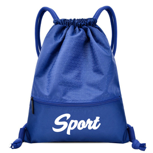 Bán buôn tùy chỉnh dày Ba lô 600D Polyester vẽ chuỗi Túi thể thao biểu tượng tùy chỉnh bền dài Polyester cinch Túi - Product Image 1