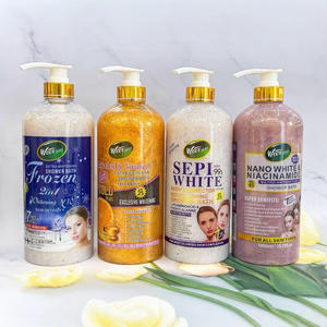 Produits cosmétiques de beauté 1000ml Vegan Collagène Body Wash & Scrub Gel douche Curcuma <span class=keywords><strong>Lait</strong></span> & Vitamine C Lotion <span class=keywords><strong>éclaircissant</strong></span>e - Product Image 3