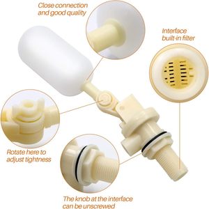 Robinet flottant innovant pour l'eau, filetage 1/2 pouce, type interrupteur en plastique pour usage domestique - Product Image 3
