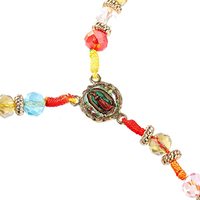 Collier de la vierge marie, croix murale Crucifix, pendentif mural de jésus, chapelet en bois