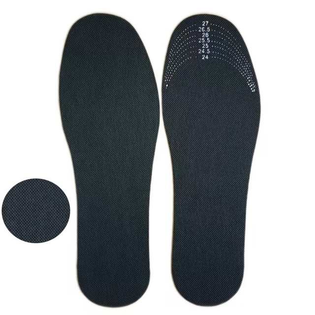 Factory Price Bamboo Charcoal Anti-Odor Comfort Insoles Trimable Shoe Inserts Thin Unisex Cuttable Deodorant Foot Pads